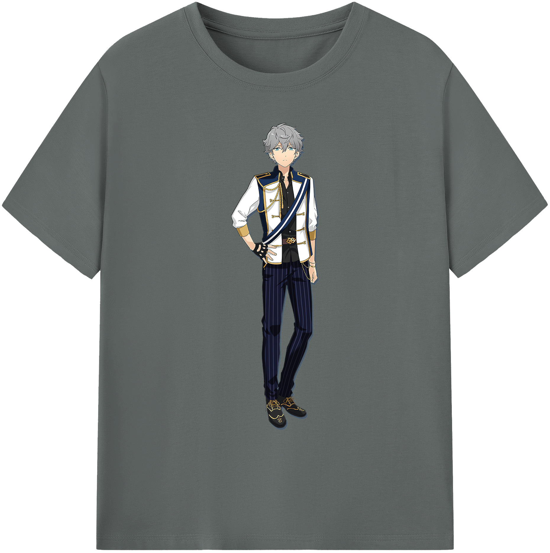 （画像用） あんさんぶるスターズ! Ensemble Stars 綿100％ メンズ半袖Tシャツ｜肌触りやわらか＆通気性